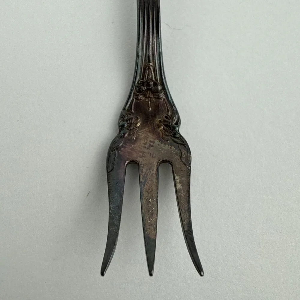 Reed & Barton FESTIVITY Tiger Lily 1945 Silverplate Flatware Cocktail Fork